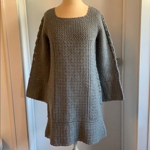 Gray DVF sweater dress